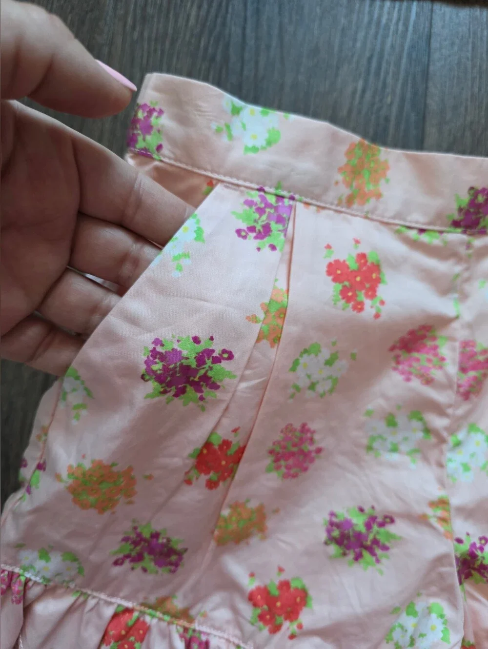 Janie & Jack floral ruffle shorts outfit